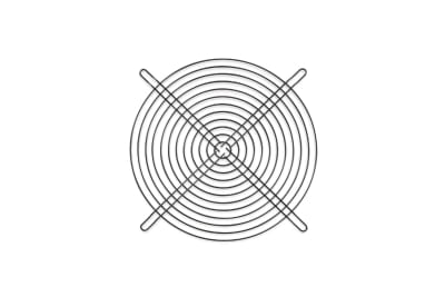 LZ Alphacool Lüftergitter 200mm schwarz