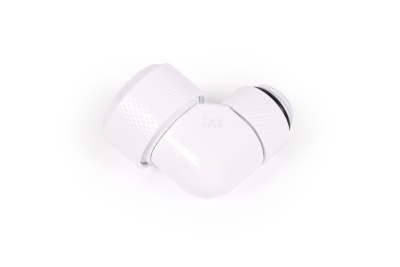 ANS Alphacool Eiszapfen 13mm HardTube Anschraubtülle 90° drehbar G1/4 - White