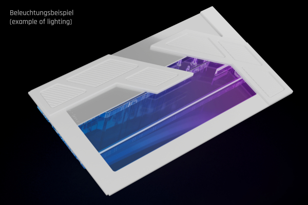 AGB Alphacool Apex Distroplate Y70 D5/DDC - White