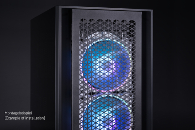 L12 Alphacool Rise Aurora 120mm Lüfter Weiß (120x120x25mm) PHT EOL