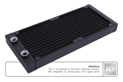 RAD Alphacool ES Aluminium 240 mm T27 - (For Industry only) EOL