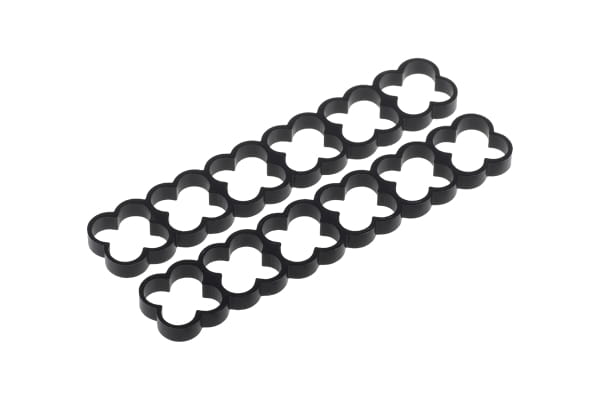 KAB Alphacool Eiskamm Alu X24 - 4mm black - 2 Stück PHT EOL
