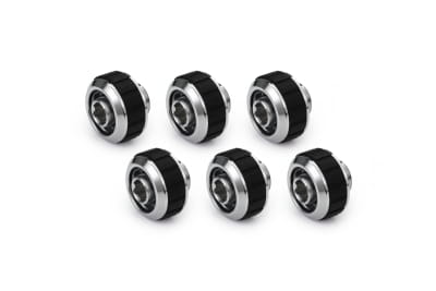 ANS Alphacool Apex Grip Schlauchanschluss 16/10mm G1/4 chrom Set 6 St.
