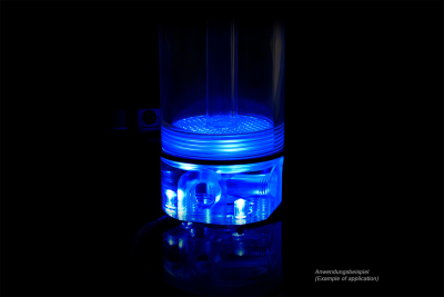 AGB Alphacool Eisbecher 150mm Acryl Ausgleichsbehälter EOL