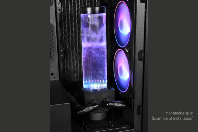 PUM Alphacool Core 200 Aurora Ausgleichsbehälter Acetal/Acryl D5 mit VPP Apex PWM Pumpe