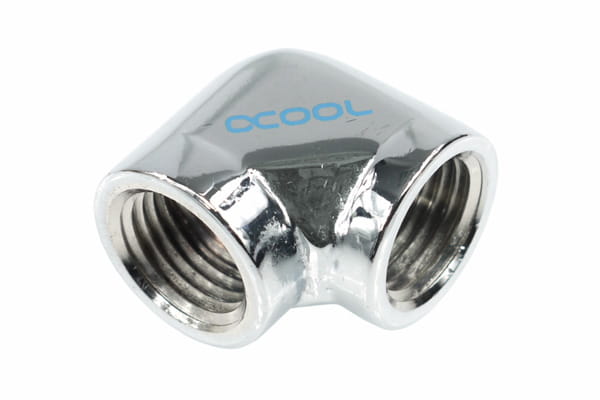 ANF Alphacool HF L-Verbinder G1/4 IG auf G1/4 IG - Chrome PHT EOL