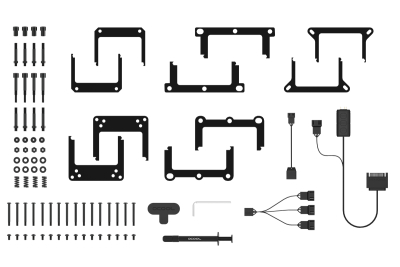 KOI Alphacool Eisbaer Pro ES 80mm Quad HPE + 4x ES PWM fans (AMD TR4/sTRX4/SP3/sWRX8/Intel 3647)