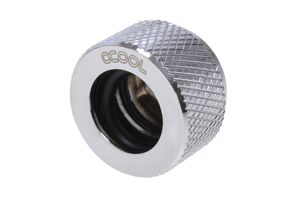 ANS Alphacool HT 13mm HardTube Anschraubtülle G1/4 - gerändelt - Chrome PHT EOL