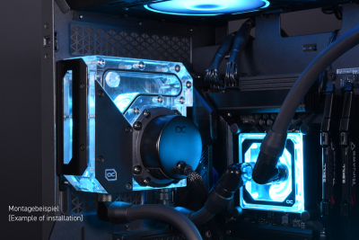 PUM Alphacool Rise Flat Reservoir D5 mit VPP Apex Pumpe EOL