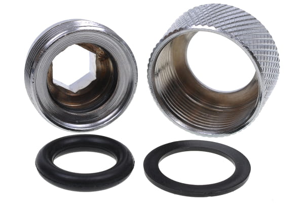 ANS Alphacool HT 13mm HardTube Anschraubtülle G1/4 - gerändelt - Chrome PHT EOL