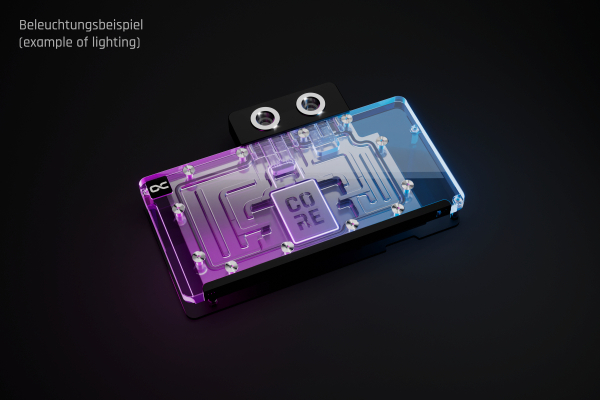 WAK Alphacool Core RX 9070 XT Swift + Quicksilver mit Backplate