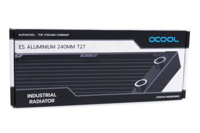 RAD Alphacool ES Aluminium 240 mm T27 - (For Industry only) EOL