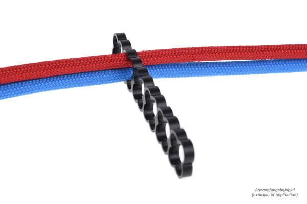 KAB Alphacool Eiskamm Alu X24 - 4mm black - 2 Stück PHT EOL