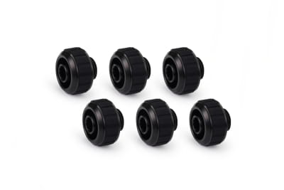 ANS Alphacool Apex Grip Schlauchanschluss 16/10mm G1/4 schwarz Set 6 St.
