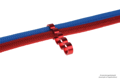 KAB Alphacool Eiskamm Alu X5 Flat - 4mm red - 4 Stück PHT EOL
