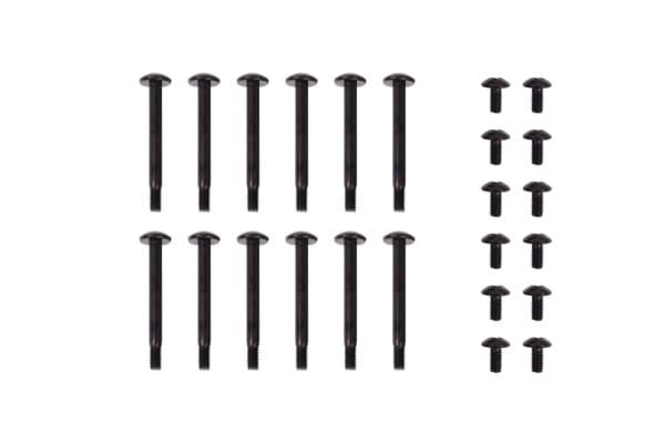 RAB Alphacool Radiatorschraube 12x M3x30mm/M3x5mm Grau Kreuzschlitz Flachkopf