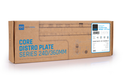 PUM Alphacool Core Distro Plate 240 Rechts mit VPP/D5 Apex PWM Pumpe PHT EOL