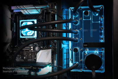 PUM Alphacool Core Distro Plate 360 Links mit VPP/D5 Apex PWM Pumpe PHT EOL