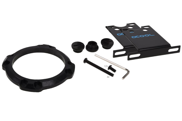 PUZ Alphacool Eisdecke D5 Aufsatz - Black Acetal G1/4 - (VPP755/VPP655/TPP644/MCP655) V.3