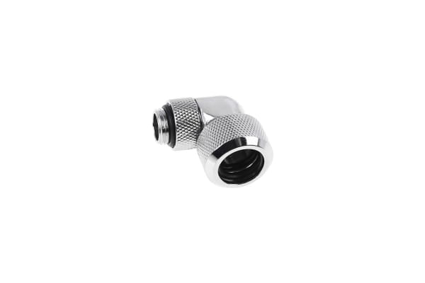 ANS Alphacool Eiszapfen 16mm HardTube Anschraubtülle 90° drehbar G1/4 - Chrome