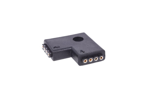 LED Alphacool Aurora LED RGB Verbinder 90° - Black EOL