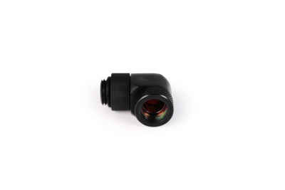 ANF Alphacool HF Winkeladapter 90° drehbar G1/4 AG auf G1/4 IG - Deep Black PHT EOL