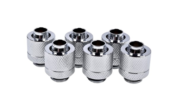 ANS Alphacool Eiszapfen 13/10mm Anschraubtülle G1/4 - Chrome Sixpack