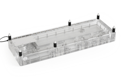 AGB Alphacool Core Distro Plate 420 Links mit VPP/D5 Apex PWM Pumpe