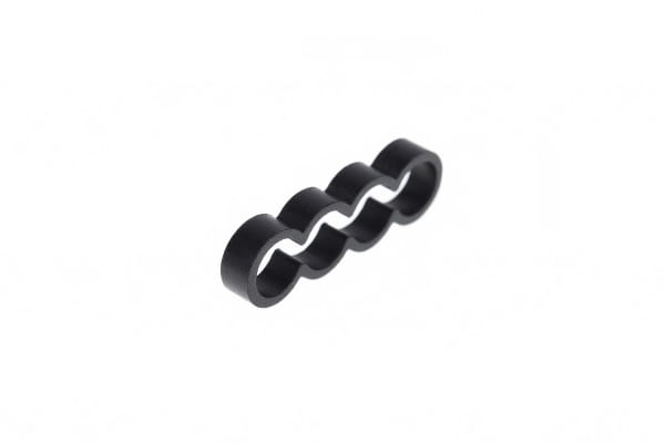 KAB Alphacool Eiskamm Alu X4 Flat - 4mm black - 4 Stück PHT EOL
