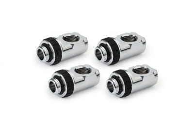 ANF Alphacool Apex Grip Adapter 90° AG/IG G1/4 drehbar chrom Set 4 St.