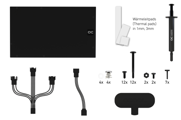 KOI Alphacool Eiswolf 2 AIO - 360mm RTX 4080 Founders Edition mit Backplate EOL