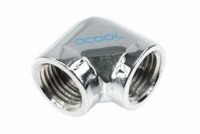 ANF Alphacool HF L-Verbinder G1/4 IG auf G1/4 IG - Chrome PHT EOL