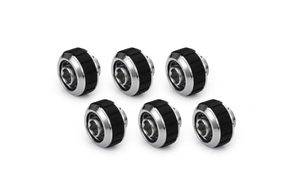 ANS Alphacool Apex Grip Schlauchanschluss 16/10mm G1/4 chrom Set 6 St.