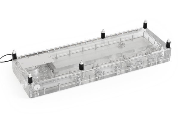 AGB Alphacool Core Distro Plate 420 Links D5 mit VPP Apex PWM Pumpe