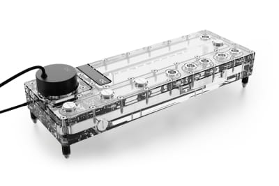 PUM Alphacool Core Distro Plate 360 Rechts mit VPP/D5 Apex PWM Pumpe PHT EOL