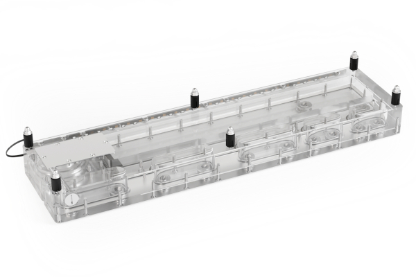 AGB Alphacool Core Distro Plate 480 Links mit VPP/D5 Apex PWM Pumpe