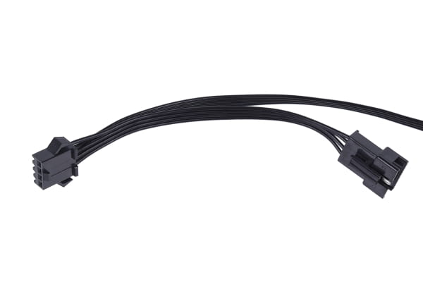 KAB Alphacool RGB 4pol LED Adapterkabel für Mainboards - Schwarz 50cm EOL
