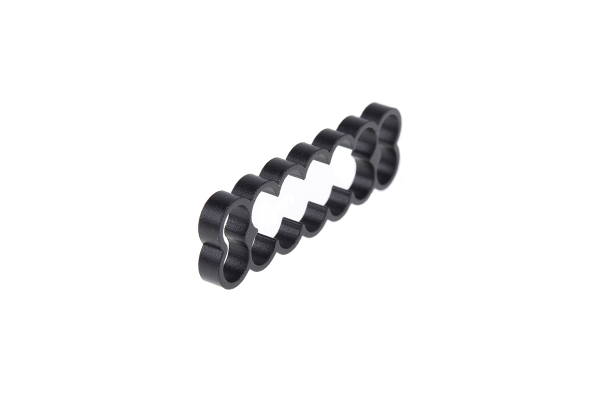 KAB Alphacool Eiskamm Alu X14 - 4mm black - 4 Stück PHT EOL