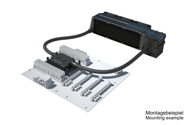 SVK Alphacool ES Pro 2U - 3 x 80 / XPX Pro 1U / Reservoir 2U - DDC310